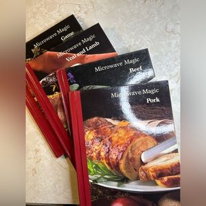 vintage 1988 microwave magic hardcover cookbook bundle books